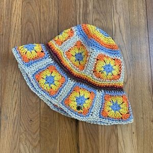 Fergie Raffia Crochet Bucket Hat by PETER GRIMM | Summer Bucket Hat